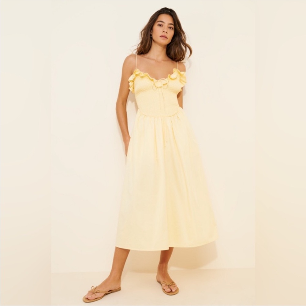 For Love and Lemons Bethany Midi Dress Size XS